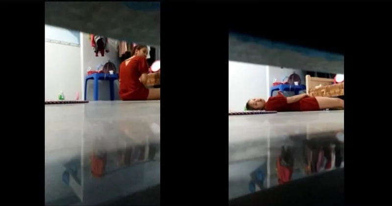 Quay lén bạn gái móc lồn trong phòng