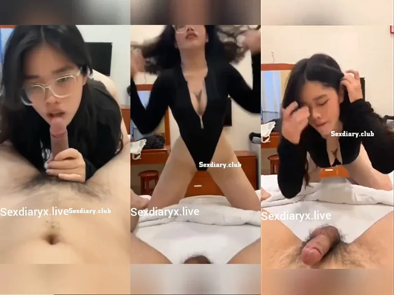 Em rau vú đẹp kính cận mút của quý điêu luyện