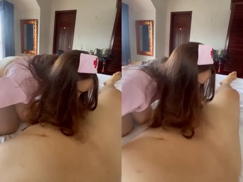 Làm tình em ngành cosplay nhân viên bênh viện trong nhà trọ || p1